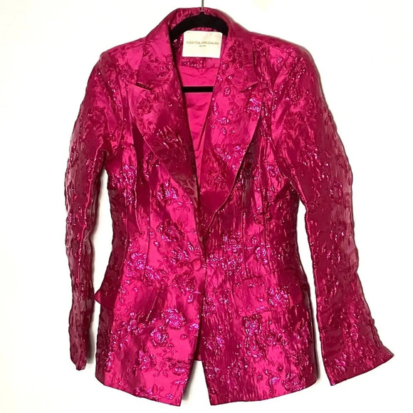 Amanda Uprichard Aldridge Blazer Rosebud Brocade Small NWOT - Picture 2 of 7